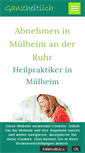 Mobile Screenshot of naturheilpraxis-ganzheitlich.de