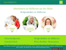 Tablet Screenshot of naturheilpraxis-ganzheitlich.de